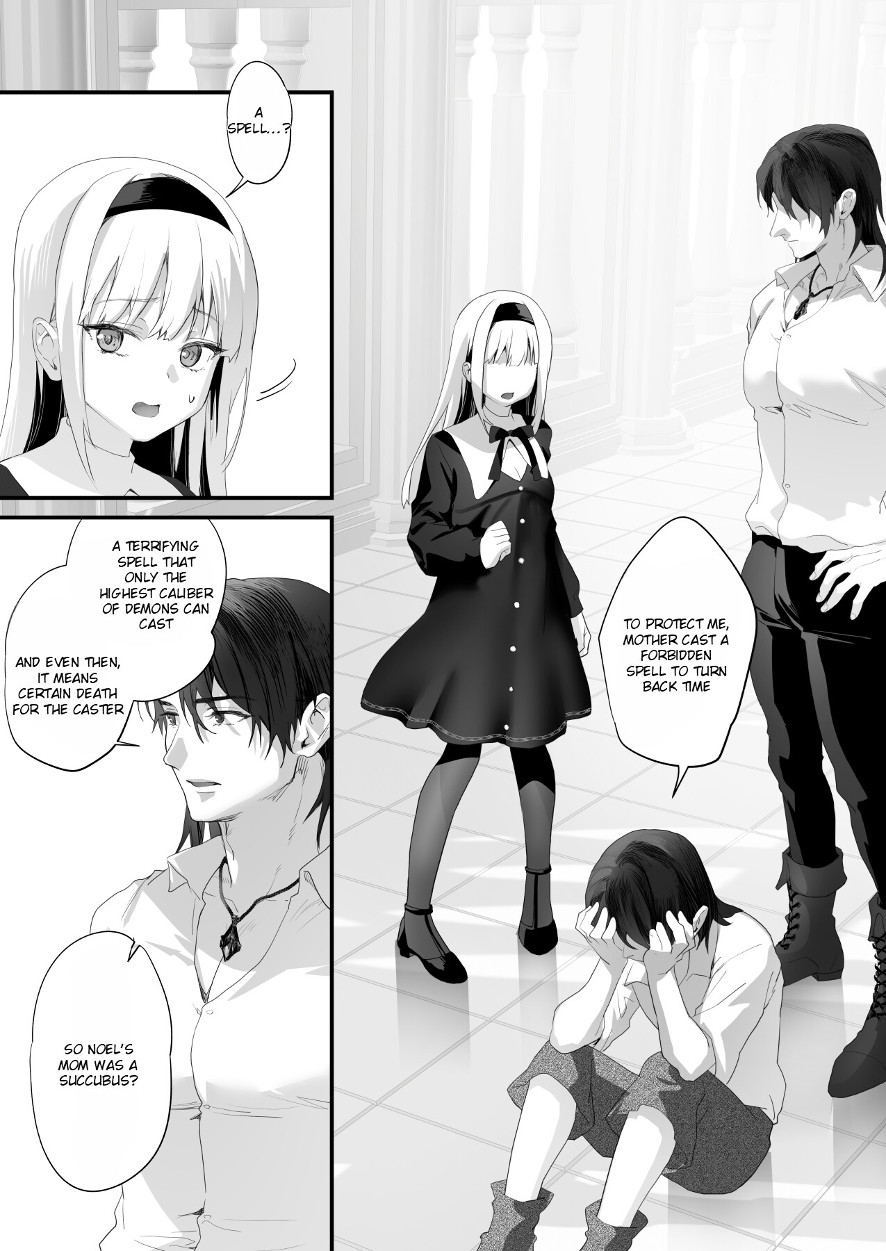 Hentai Manga Comic-A mysterious exorcist falls in love with a reincarnated succubus and risks his life-Read-154
